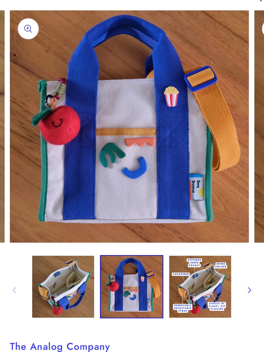 Analog medium Tote Bag *NWOT
No. 1 medium tote bag - Picture 3 of 9